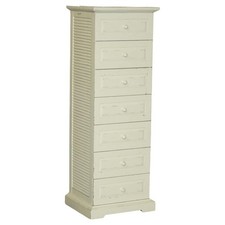 LARGE THE PIER TALLBOY DRAWERS IN PINE WITH VINTAGE FRENCH STYLE PAINTED FINISH