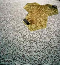 Polyurethane Mat Stamp GAUDIE  Texturing Concrete Imprint Stamping Texture