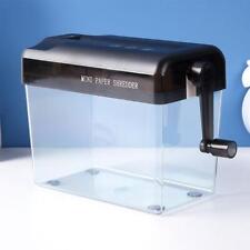 Mini Hand Shredder Personal Strip Cut Manual A6 Paper Hand Cutting Home Office