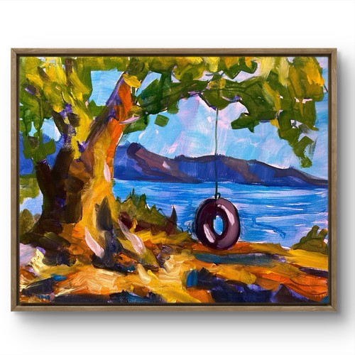 Original tyre swing - original, old