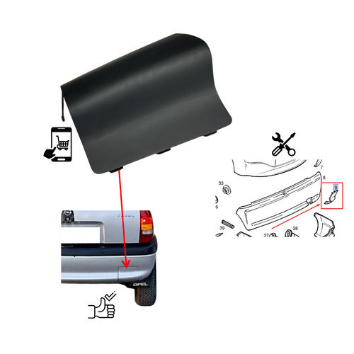 Vauxhall opel corsa rear - vauxhall,