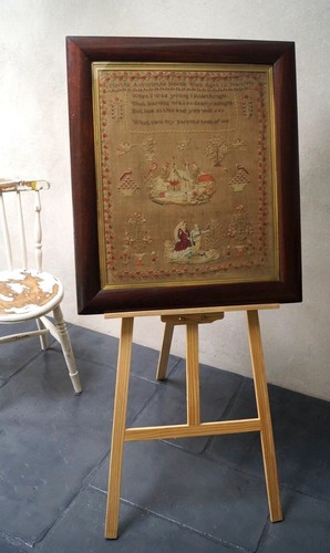 Antique embroidery sampler - antique,