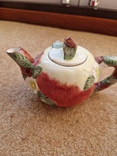 Vintage apple teapot ceramic
