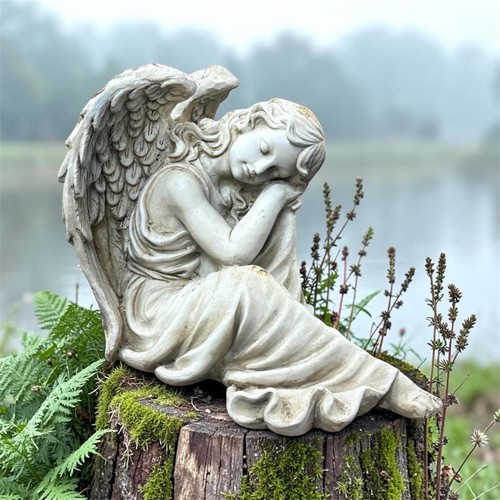 38cm fairy angel - cherub, statue