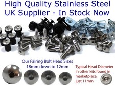 Yamaha R6 Race Stainless Steel Fairing Screen Bolt Screw Clip Kit YZF R6 2021+