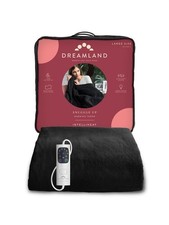 Dreamland, Heated Throw, Intelliheat Luxury, Black, 16769C