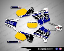 Yamaha DT 125R DTR DT125R Graphics Kit Sticker Decal Set (Blue White & Yellow)