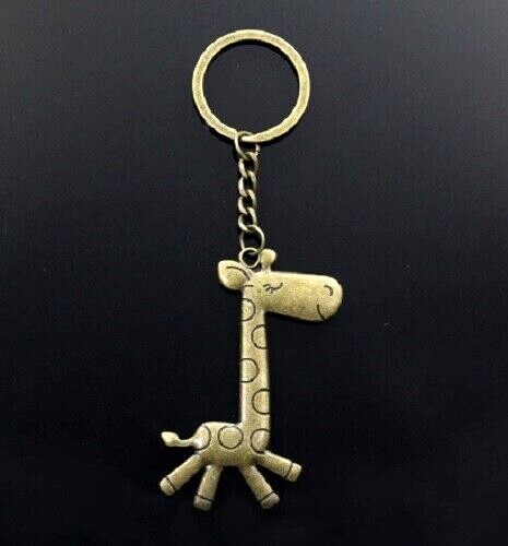 Giraffe keyring keychain - keyring,