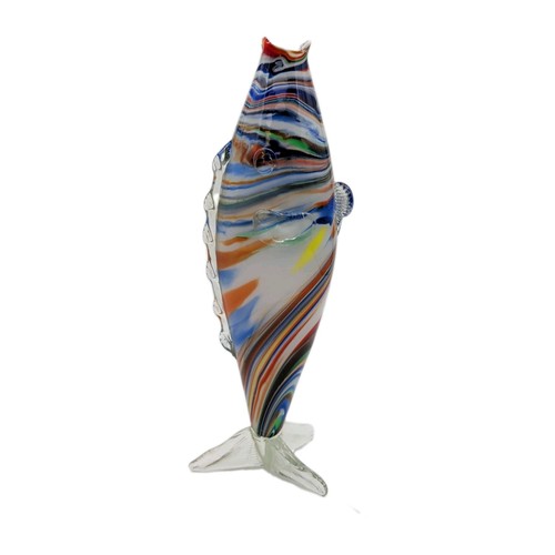 Hand blown fish ornament - blown,