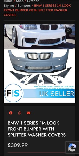 Front bumper for - front, series