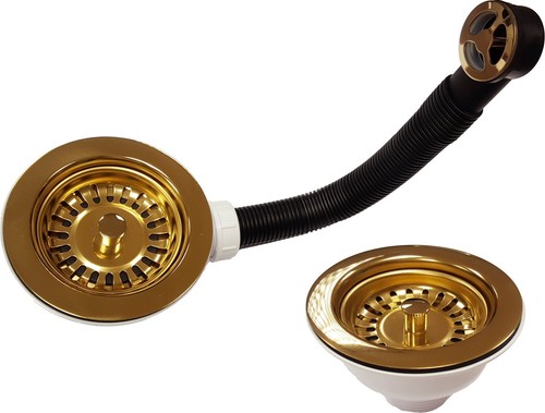 Brass kitchen sink - kitchen,