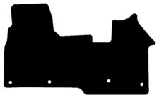 Fits Ford Transit Custom Auto Second Gen 2023 onwards Black Van Floor Mats