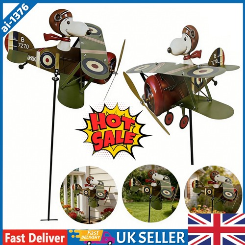 Snoopy pilot flying biplane - snoopy,