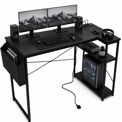 Shaped gaming office desk - shaped,