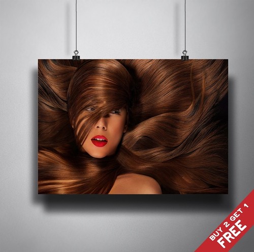 Long brown hair poster - poster, *