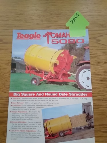 Teagle 5080 bale shredder - 5080,