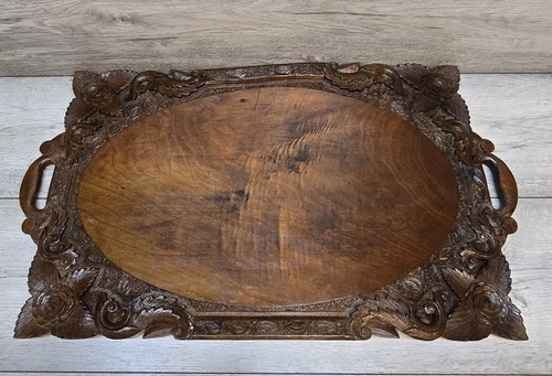 Vintage antique carved - vintage, wood