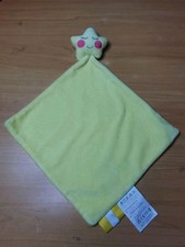 Doudou Little Star Baby Comforter Rattle Yellow Blankie Newborn Security Blanket