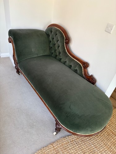 Antique victorian chaise - antique,