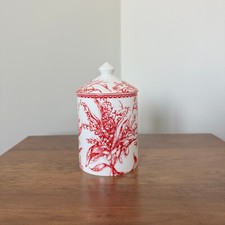 Red Floral Ceramic Keepsake