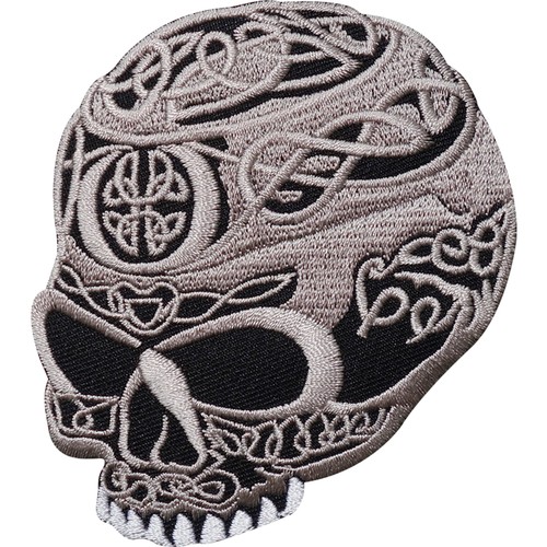 Celtic cross skull embroidered - celtic,