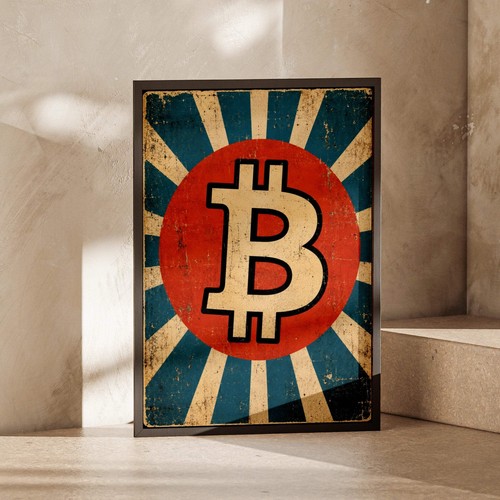 Bitcoin retro vintage - retro,