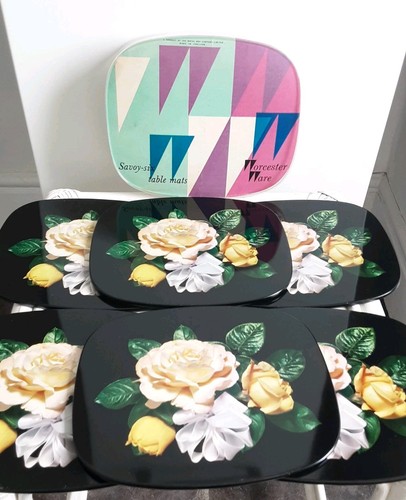 Worcester ware 50s placemats - ware,