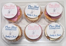 6 Fathers day cupcake toppers