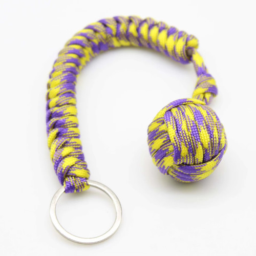 Purple yellow monkey fists - purple,