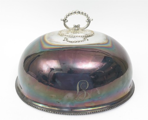 Antique silver plated meat - antique,