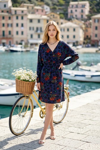 Biba multicolour floral dress - floral,