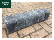 Tumbled Low Kerbs for Driveways, 140mm High Kerb Edgings, Charcoal. Delivered*