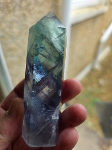 Amazing icy fluorite crystal - fluorite,