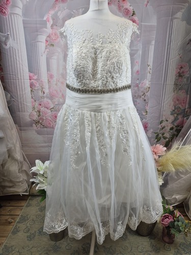 Ivory lace tea - ivory, wedding