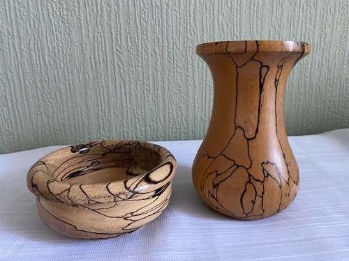 Spalted beech vase - vase, bowl
