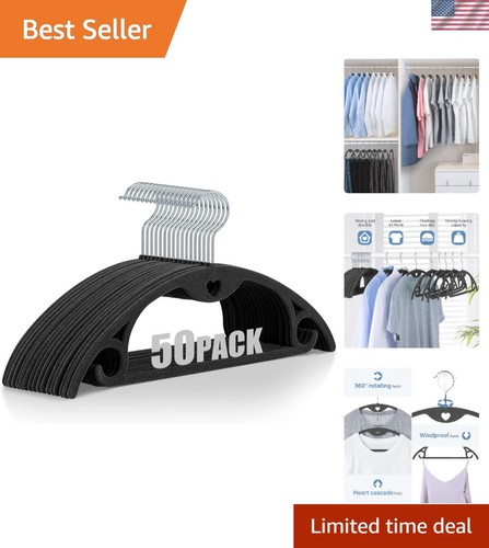 Space saving velvet hangers - space,