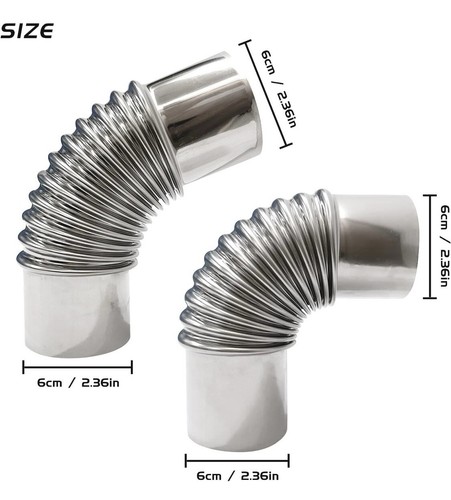 Elbow stove pipe set - set, 45