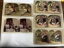 Lot of 5 Stereo View Cards