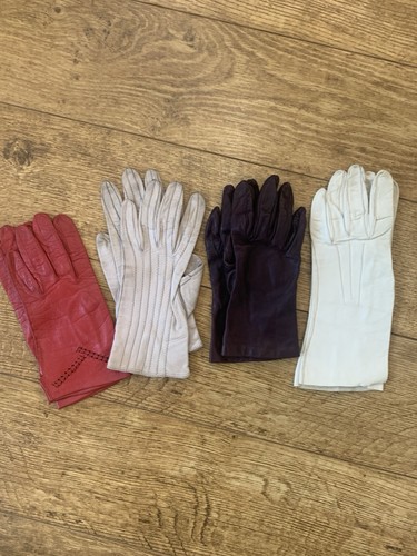 Vintage leather gloves 4 - gloves,