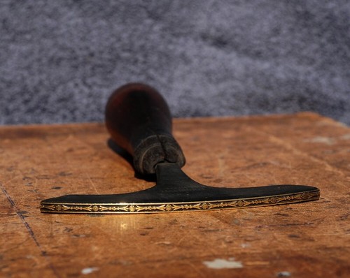 Brass bookbinder hand tool - bookbinder,