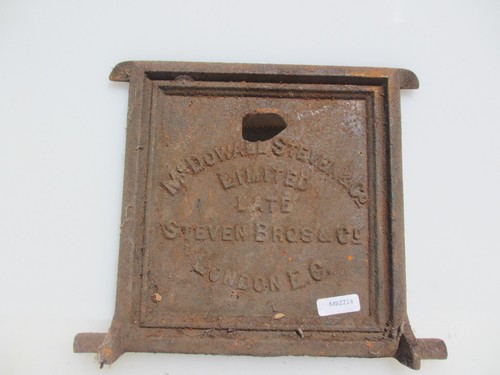 Antique iron stove hatch door - antique,