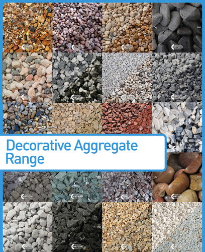 Decorative aggregate stones - decorative,
