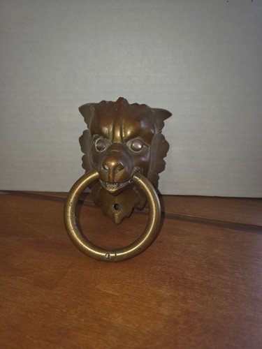 Solid brass lions head - head, door