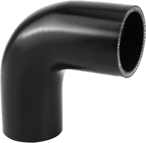 Black degree silicone hose - black,