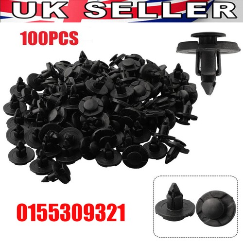 100x 8mm bumper clips - bumper, plastic