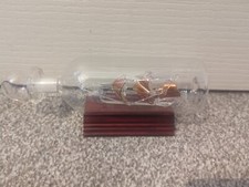 Vintage Ship In A Bottle Glass Majestic Glass Sculptures Bounty Gilded 