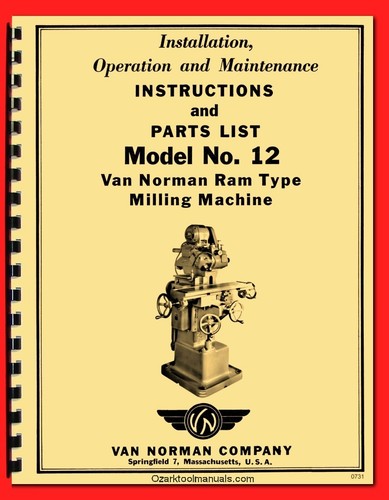 Van norman ram - ram-type, milling