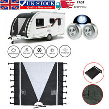 Caravan Front Towing Cover Protector Universal Shield Guard with Two LED Lights