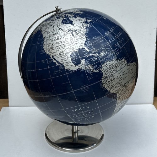 Large two tone silver - tone, blue