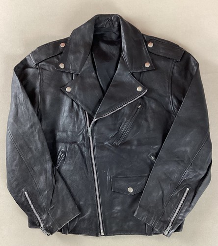 Vintage leather biker jacket - vintage,